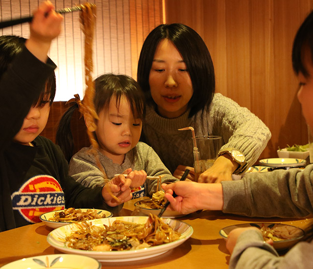 夜ご飯に